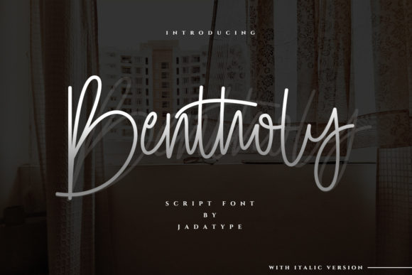 Bentholy: A Chic Script Font for Digital Design