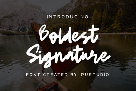 Boldest Signature Font for Editorial Design