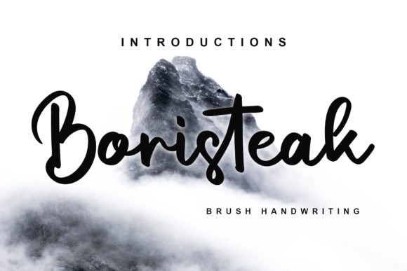 Boristeak Font for Elegant Campaign Design