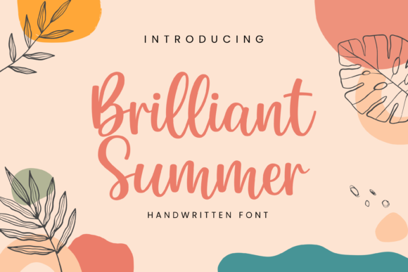 Brilliant Summer Font for Campaign Design