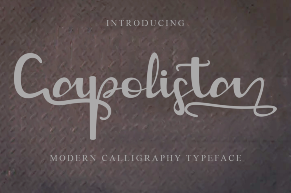 Capolista: A Refined Script Font for Elegant Branding
