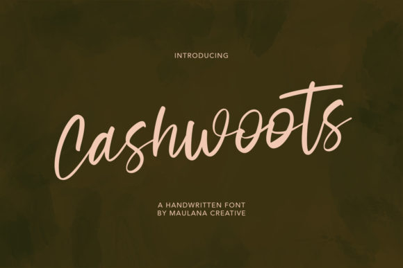 Cashwoots: A Delicate Script Font for Elegant Branding
