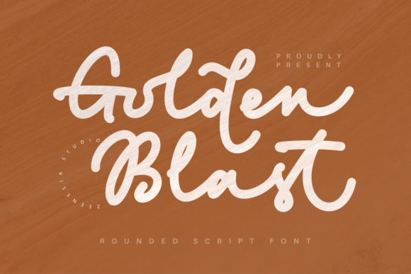 Golden Blast Script Font for Crafters