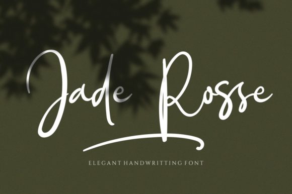 Jade Rosse: A Script Handwritten Font for Campaigns