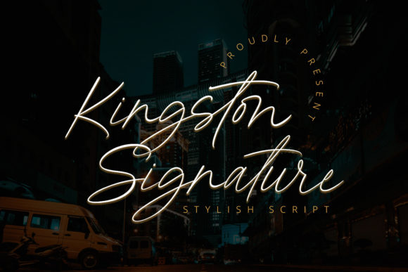 Kingston Signature Typeface for Elegant Branding