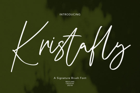 Kristafly Typeface for Elegant Brand Design