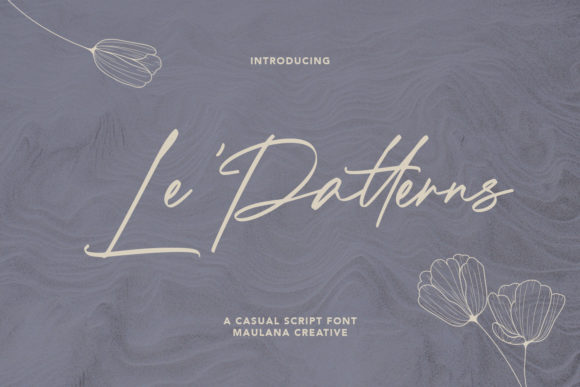 Le Patterns: A Stylish Script Font for Modern Branding