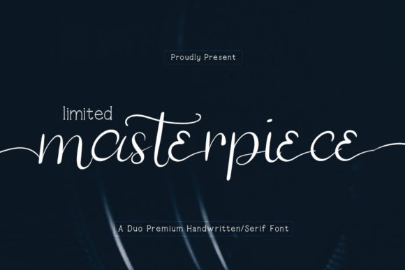 Limited Masterpiece Font for Elegant Web Design