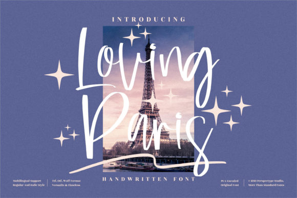 Loving Paris: A Delicate Script Font for Elegant Branding