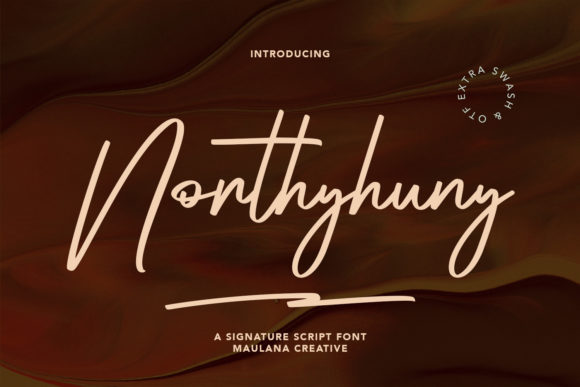 Northyhuny Font Review: A Trendy Script for Modern Brands