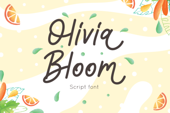 Olivia Bloom: A Delicate Script Font for Elegant Editorial Design