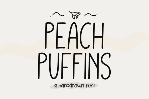Peach Puffins Script Font for Digital Design