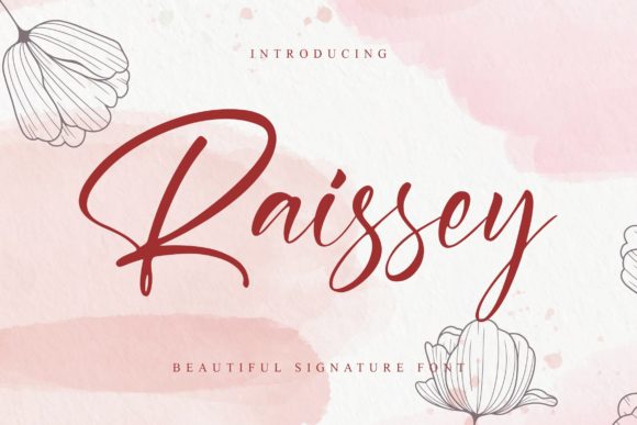 Raissey: A Refined Script Font for Editorial Design