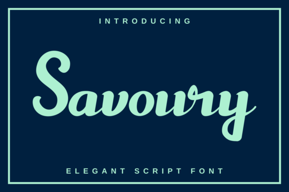 Savoury Font: Elevate Your Brand Identity
