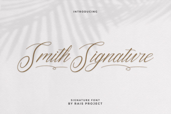 Smith Signature Font for Campaign Design