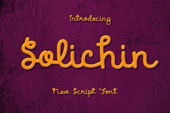 Solichin Script Font for Elegant Editorial Design