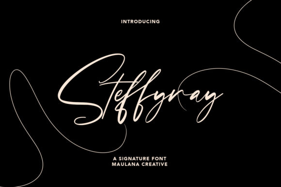 Steffyray: A Dazzling Script Font for Makers
