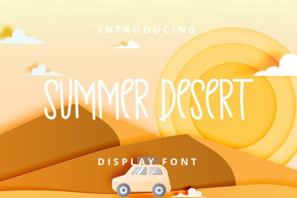 Summer Desert Font for Joyful Handmade Designs
