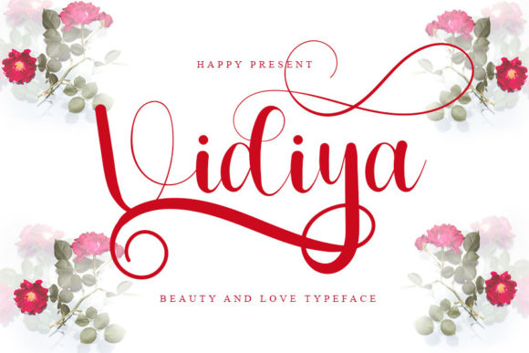 Vidiya Script Font for Elegant Campaign Design