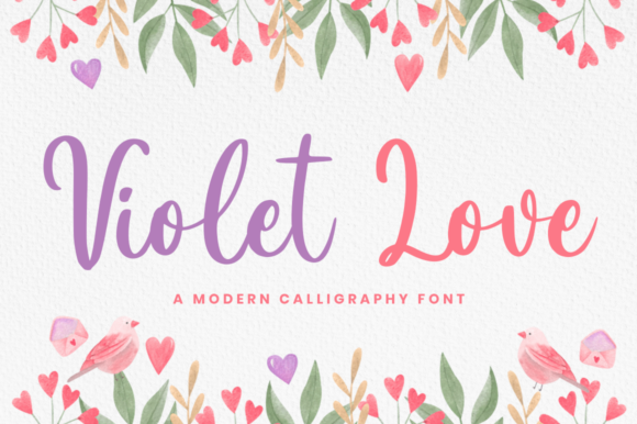 Violet Love: A Refreshing Script Font for Web Design