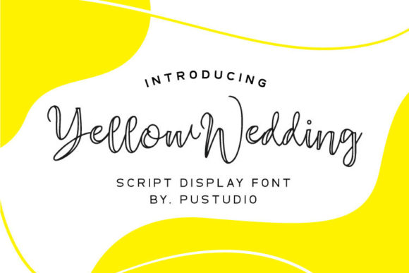 Yellow Wedding Font Review for Elegant Branding